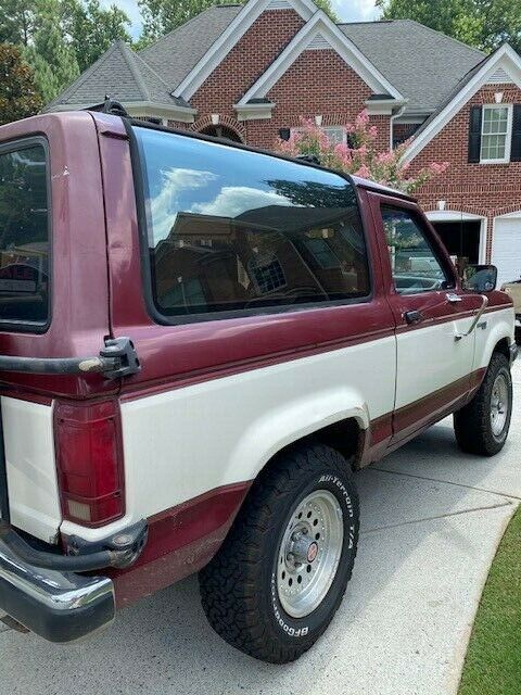 1989 Red Ford Bronco