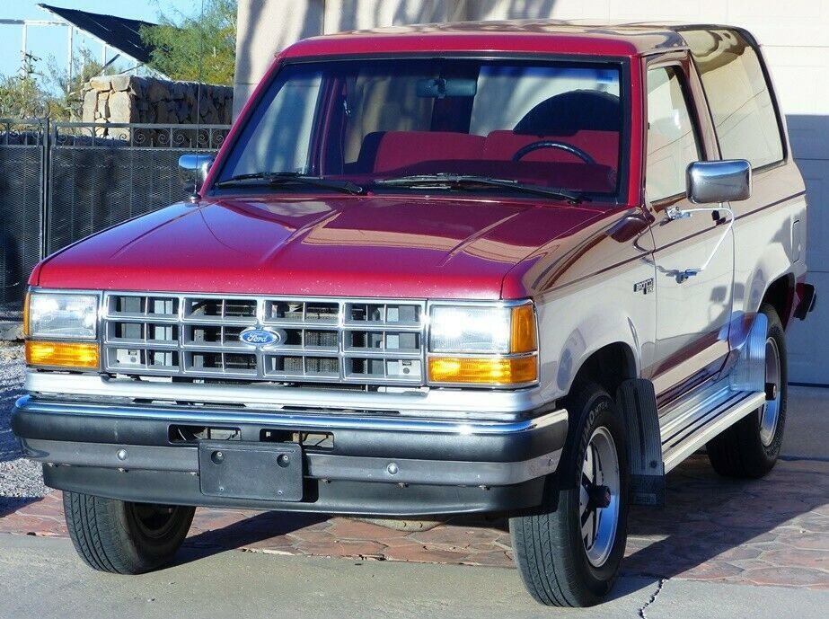 1989 Red Ford Bronco II SUV