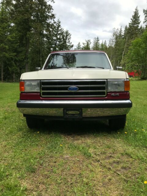1989 Burgundy Ford Bronco SUV
