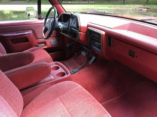 1989 Red Ford Bronco --