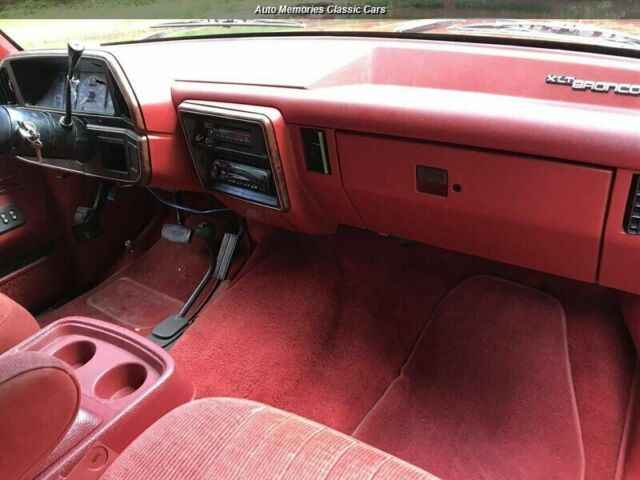 1989 Red Ford Bronco --