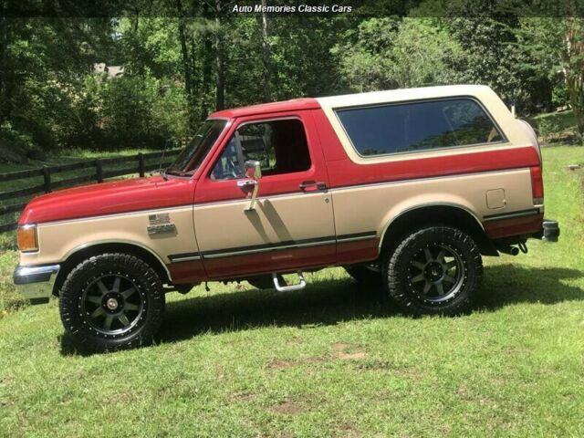 1989 Red Ford Bronco --