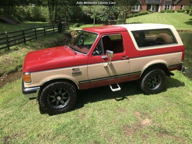 1989 Red Ford Bronco --