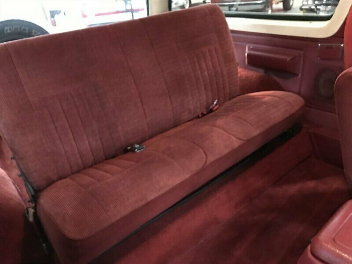 1989 Red Ford Bronco --