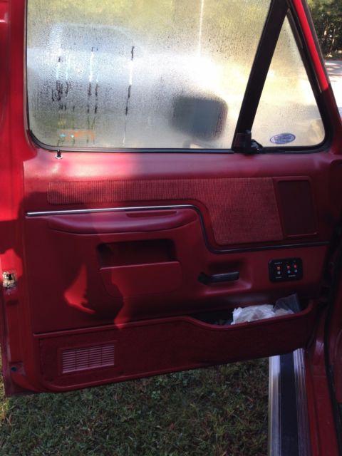 1989 Red Ford Bronco