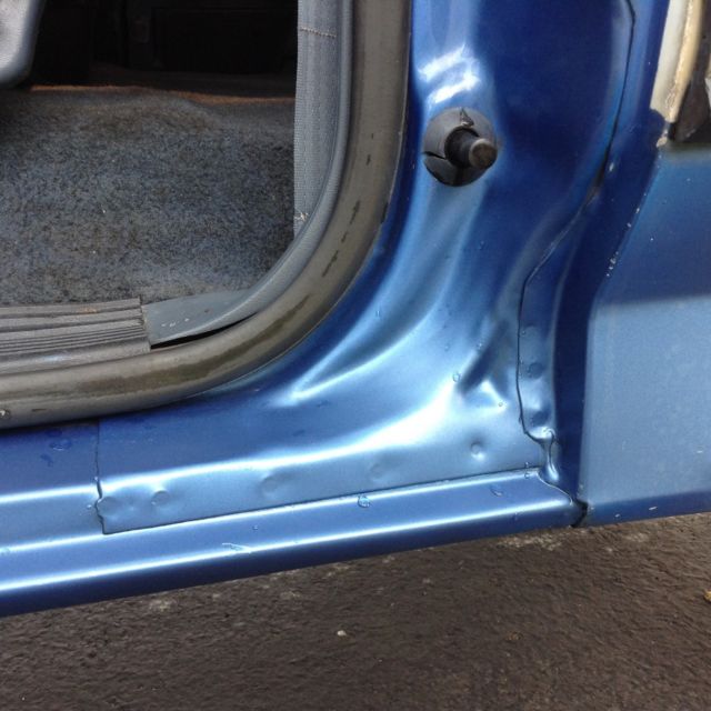 1989 Blue Ford Bronco SUV