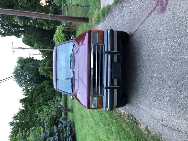 1989 Red Ford Bronco II SUV