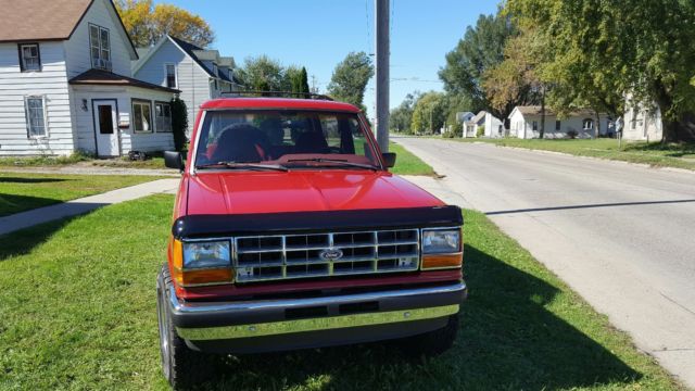 1989 Red Ford Bronco II SUV
