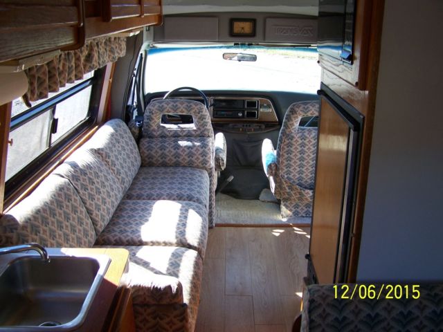 1989 beige/white Ford E-Series Van Van Camper