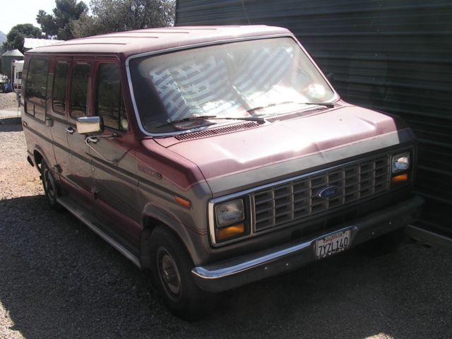 1989 red Ford Other Van Camper