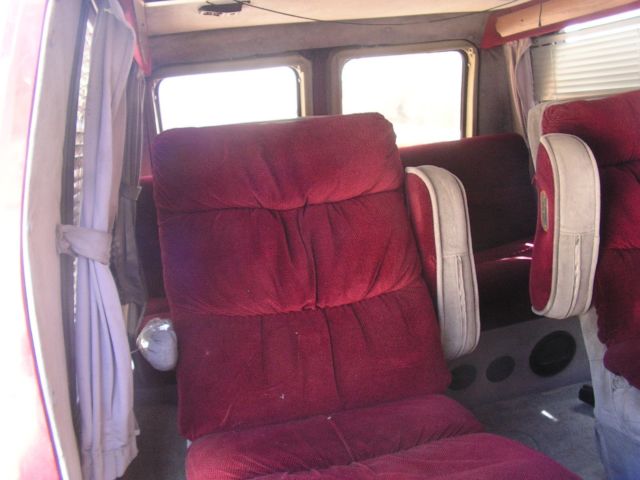 1989 red Ford Other Van Camper