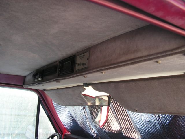 1989 red Ford Other Van Camper