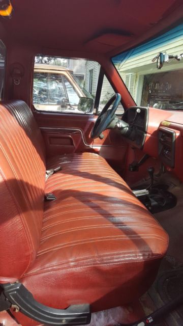 1989 Red Ford F-150 Standard Cab Pickup