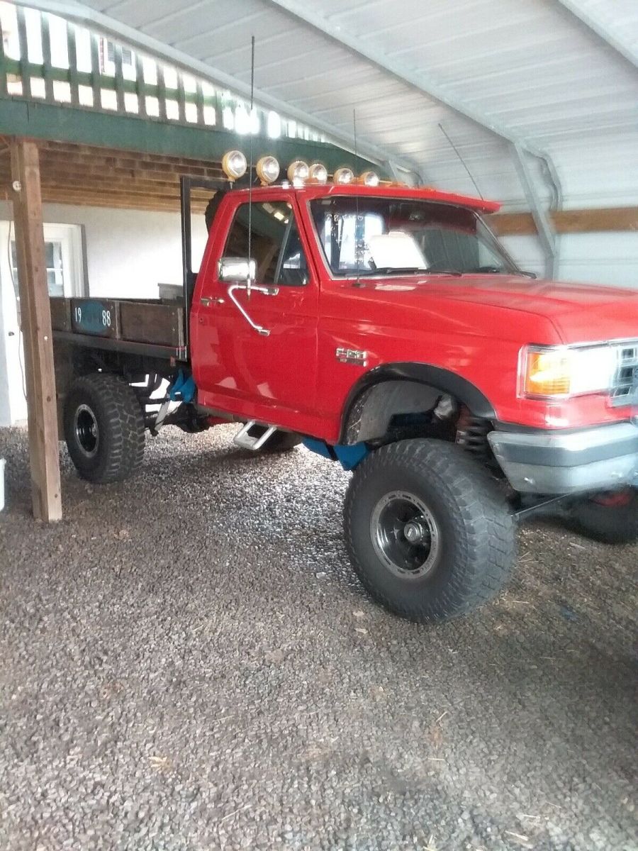 1989 Red Ford F-150 Pickup