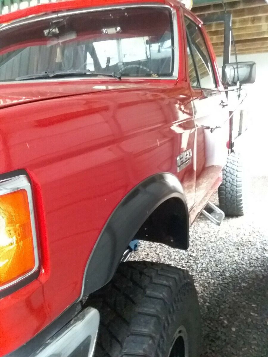 1989 Red Ford F-150 Pickup