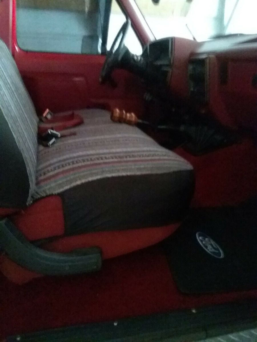 1989 Red Ford F-150 Pickup