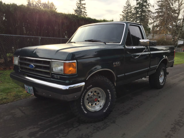 1989 Green Ford F-150 SINGLE CAB PICKUP