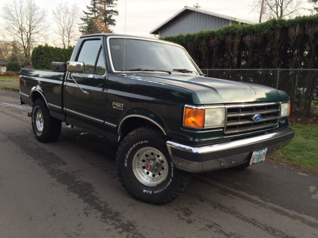 1989 Green Ford F-150 SINGLE CAB PICKUP
