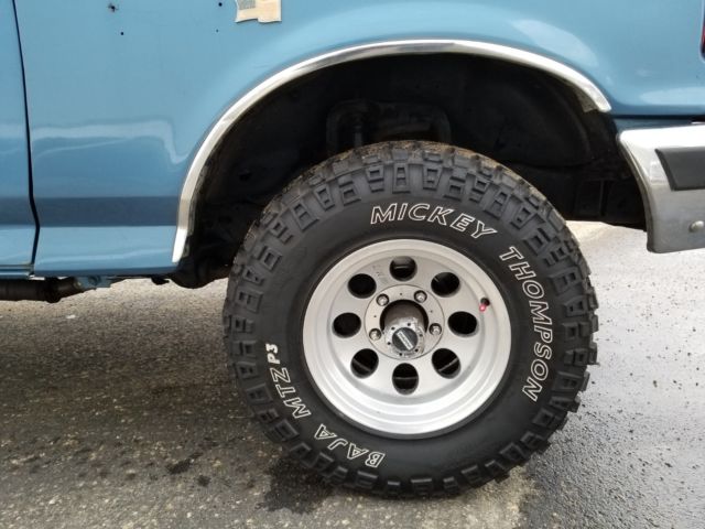 1989 Blue Ford F-150 Standard Cab Pickup