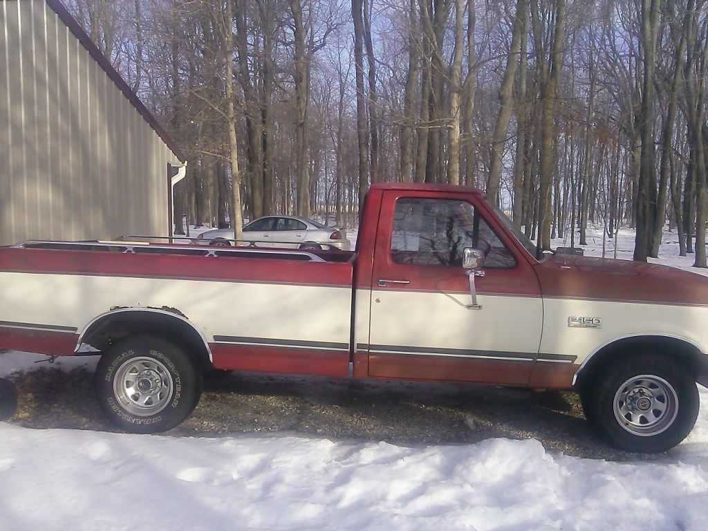 1989 Red Ford F-150