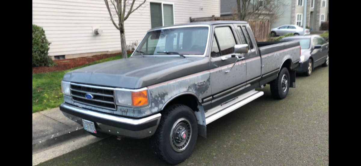1989 Gray Ford F-250