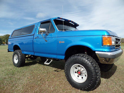1989 Blue Ford F-250 Pickup Truck