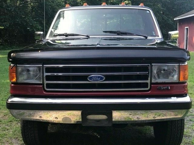 1989 2 Tone Red/Black Ford F-250 Reg. Cab, Long bed