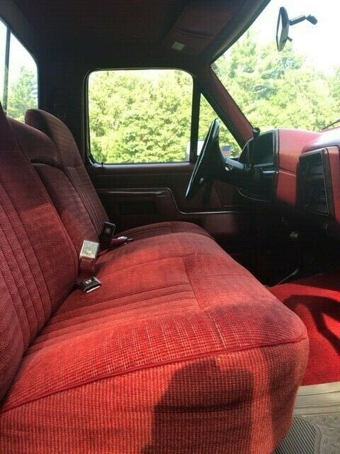 1989 2 Tone Red/Black Ford F-250 Reg. Cab, Long bed