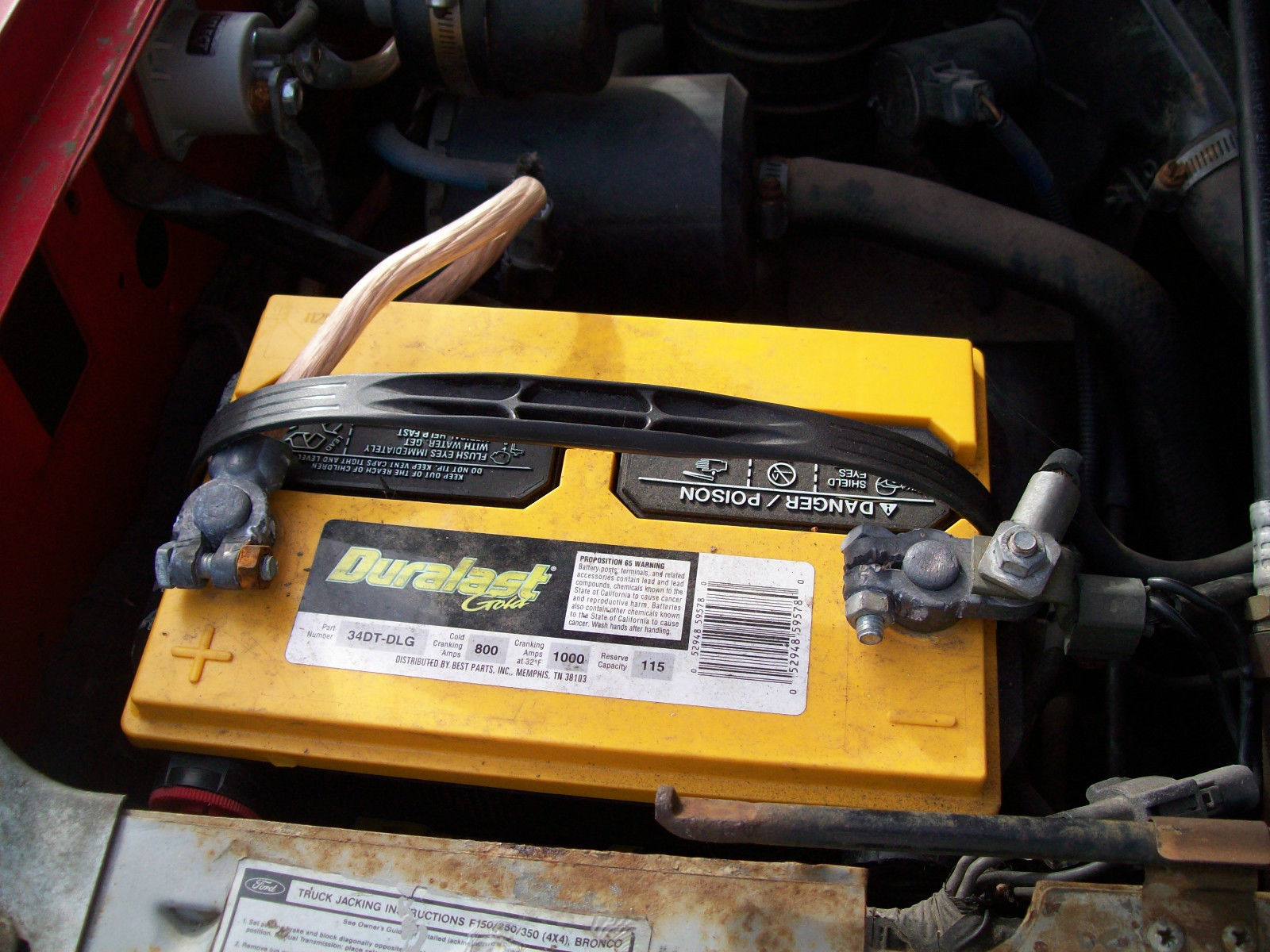 1989 Red Ford F-250 Standard Cab Pickup