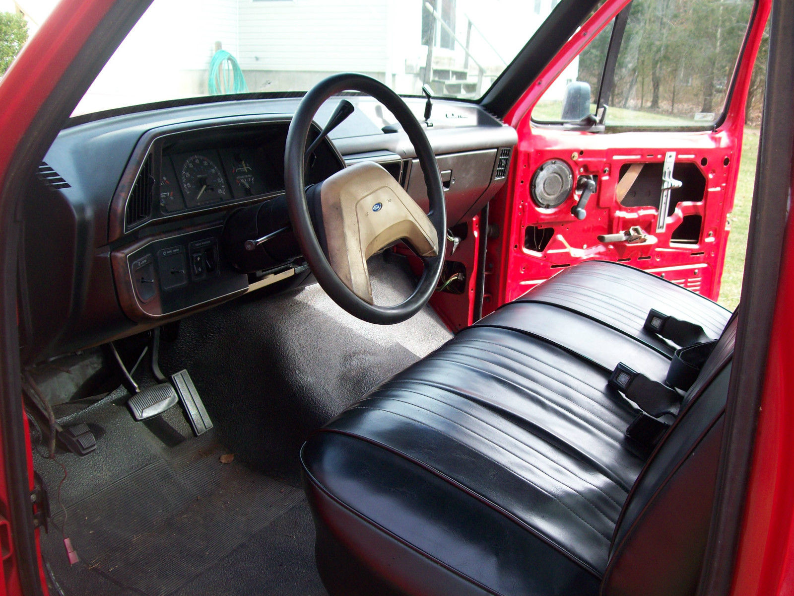 1989 Red Ford F-250 Standard Cab Pickup