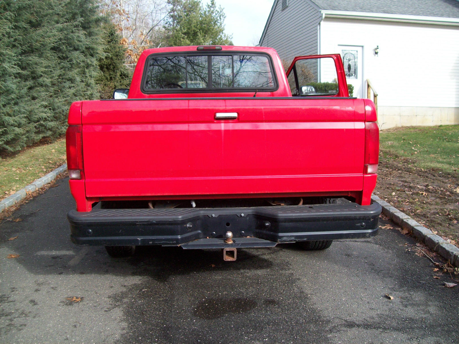 1989 Red Ford F-250 Standard Cab Pickup