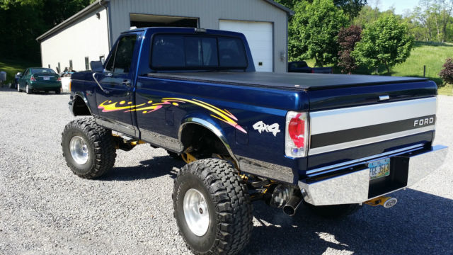 1989 Dark Blue Ford F-250