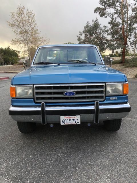 1989 Blue Ford F-250 Extended Cab Pickup