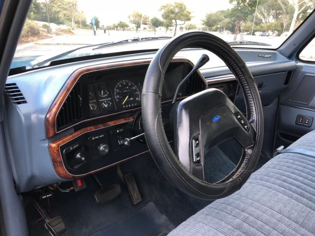 1989 Blue Ford F-250 Extended Cab Pickup