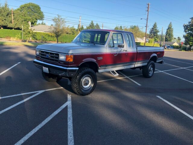 1989 Red Ford F-250