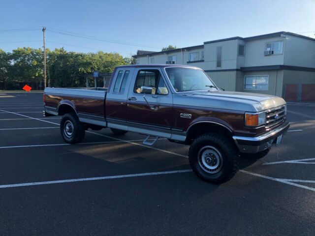 1989 Red Ford F-250