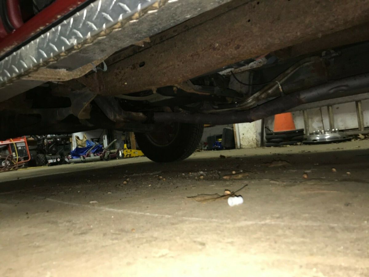 1989 Red Ford F-350 Extended Cab Pickup