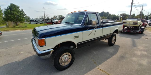 1989 Blue Ford F-350 Standard Cab Pickup