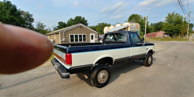 1989 Blue Ford F-350 Standard Cab Pickup