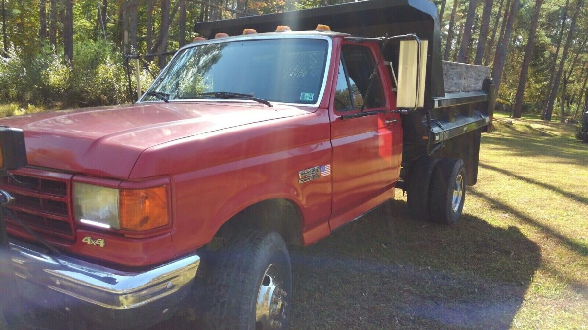 1989 Red Ford F-350
