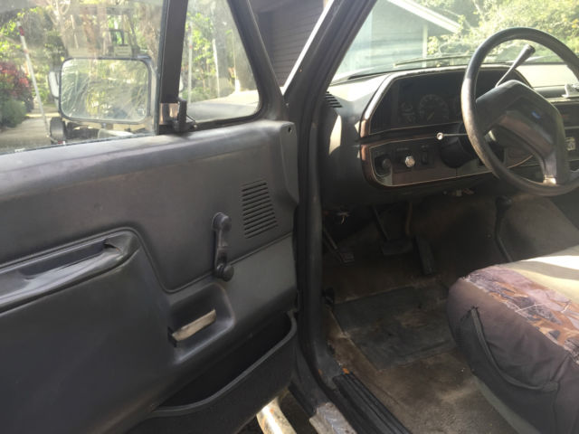 1989 Black Ford F-350 Standard Cab Pickup
