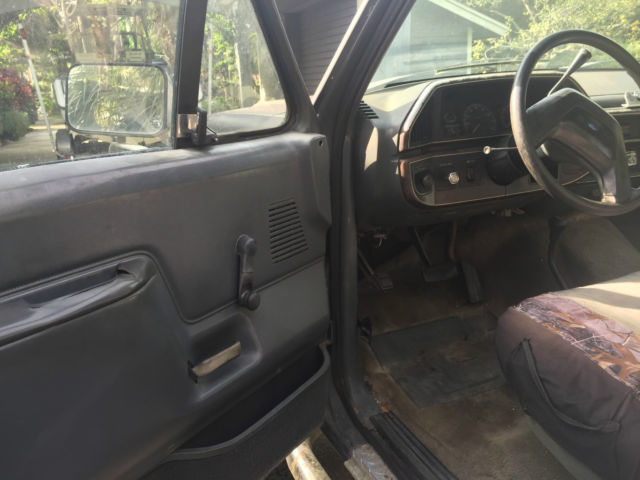 1989 Black Ford F-350 Standard Cab Pickup