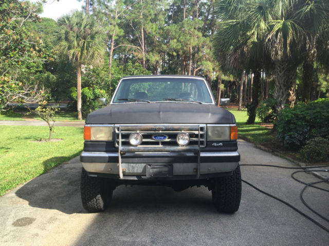 1989 Black Ford F-350 Standard Cab Pickup