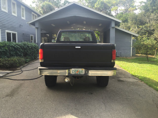 1989 Black Ford F-350 Standard Cab Pickup