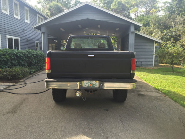 1989 Black Ford F-350 Standard Cab Pickup