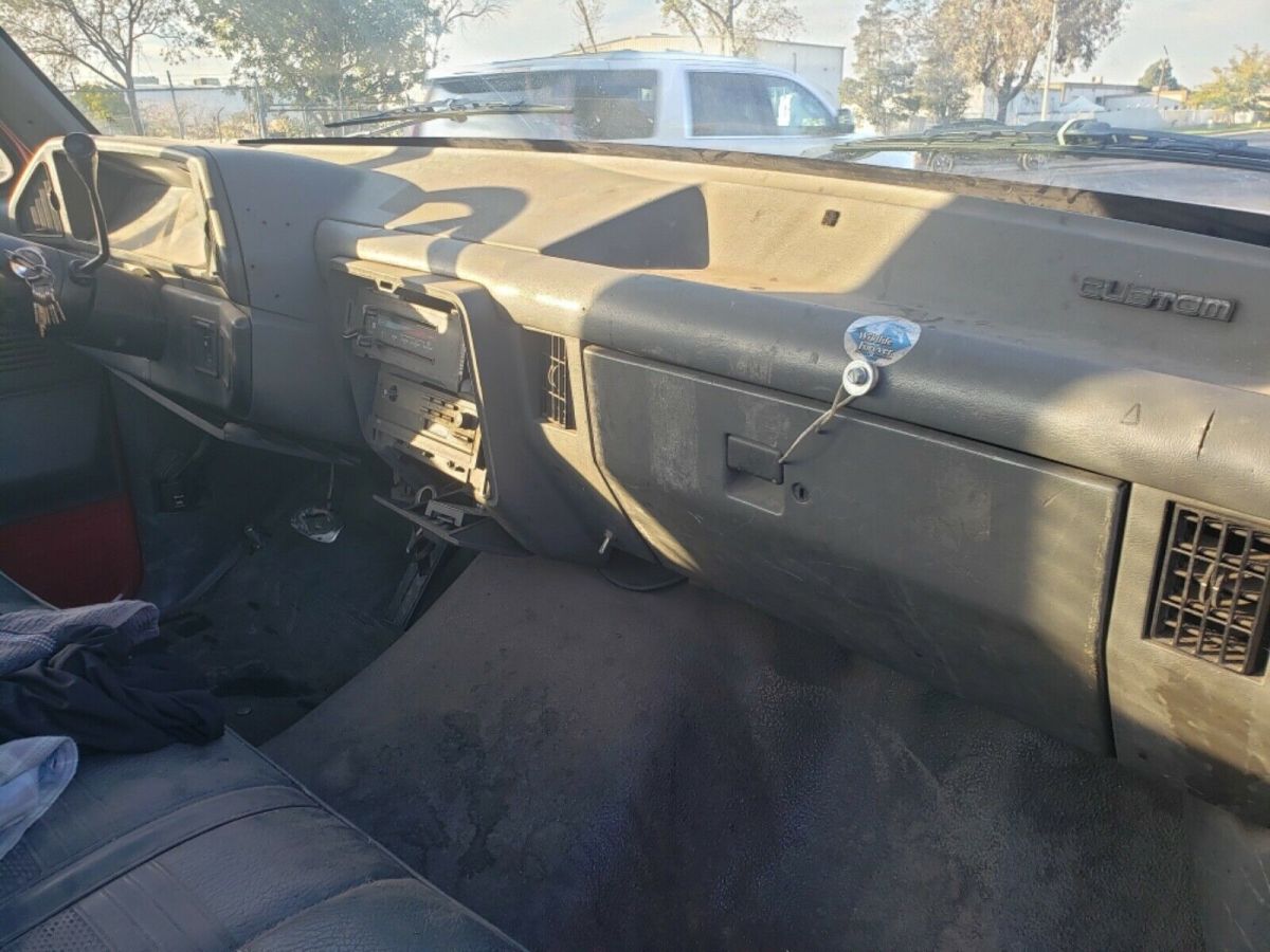 1989 Red Ford F-450 Chassis