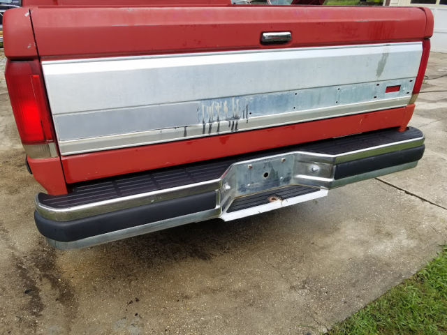 1989 Red Ford F-150 Standard Cab Pickup