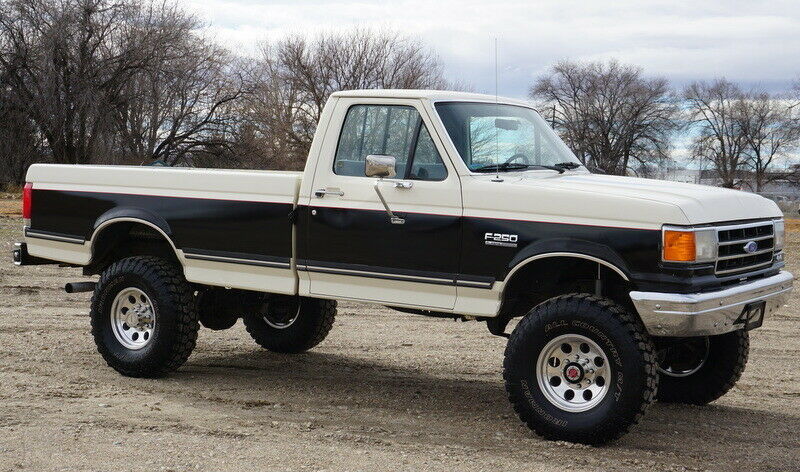 1989 Black & White Ford F-250 Standard Cab Pickup