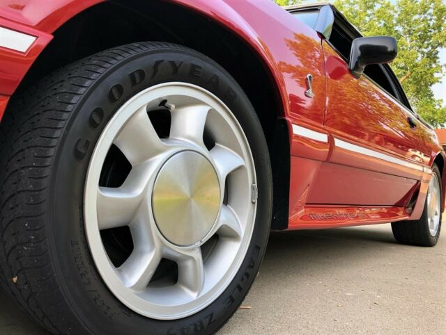 1989 Cabernet Red Ford Mustang Convertible