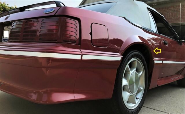 1989 Cabernet Red Ford Mustang Convertible